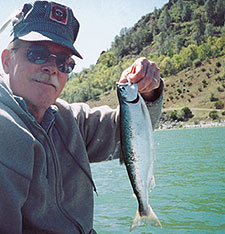 indian valley reservoir kokanee fishing trophy busted dan dam inch using cool front
