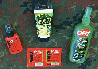 Insect repellants containing DEETr