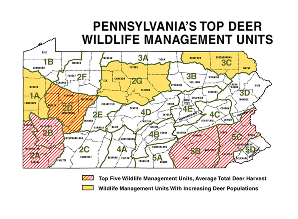Pennsylvania Hunting Zones Map