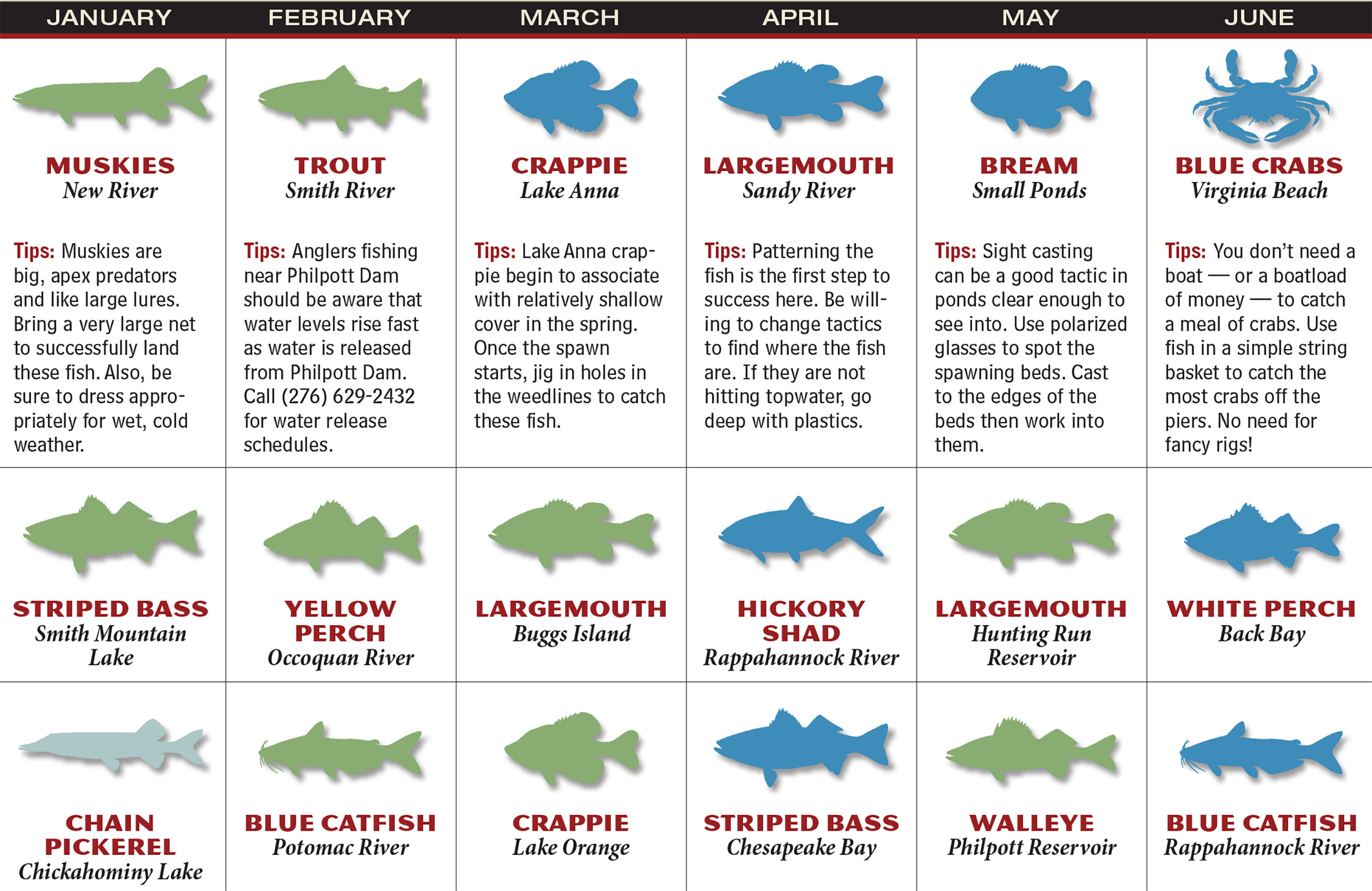 2017 Virginia Fishing Forecast Game & Fish