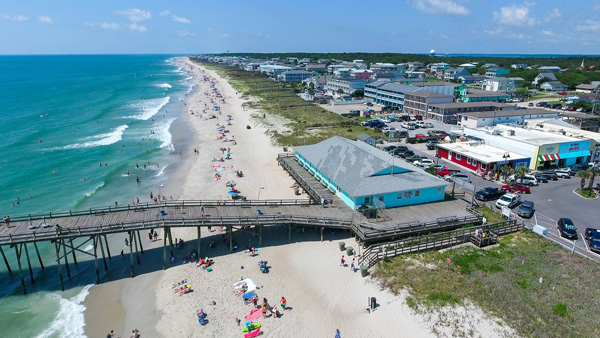 Finish your loop a Kure Beach where the famous pier offers some of the best fishing around. Photo Courtesy Wilmington and Beaches Convention & Visitors Bureau