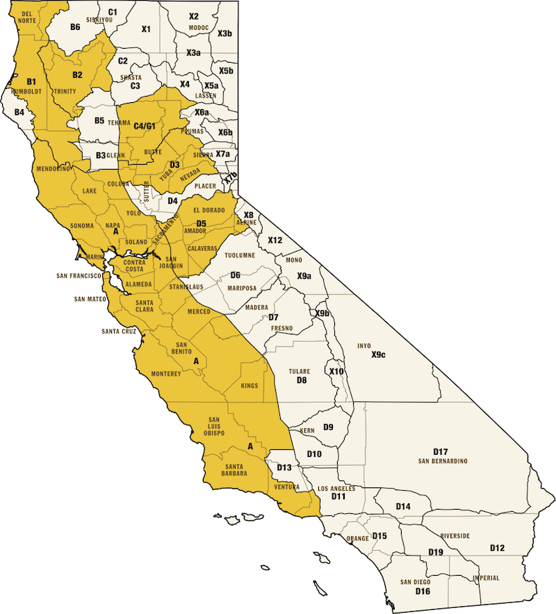 35 California Hunting Zone Map Maps Database Source