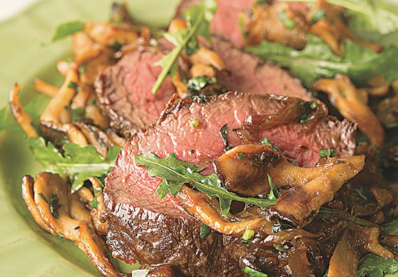 Venison Backstrap with Caramelized Onions and Mushrooms Recipe